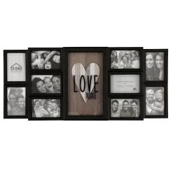 10-Opening Black Collage With Heart, 31x14