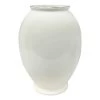 10.8IN WHITE CERAMIC VASE 1 10.8IN WHITE CERAMIC VASE -Home Decor Shop 10.8in white ceramic vase