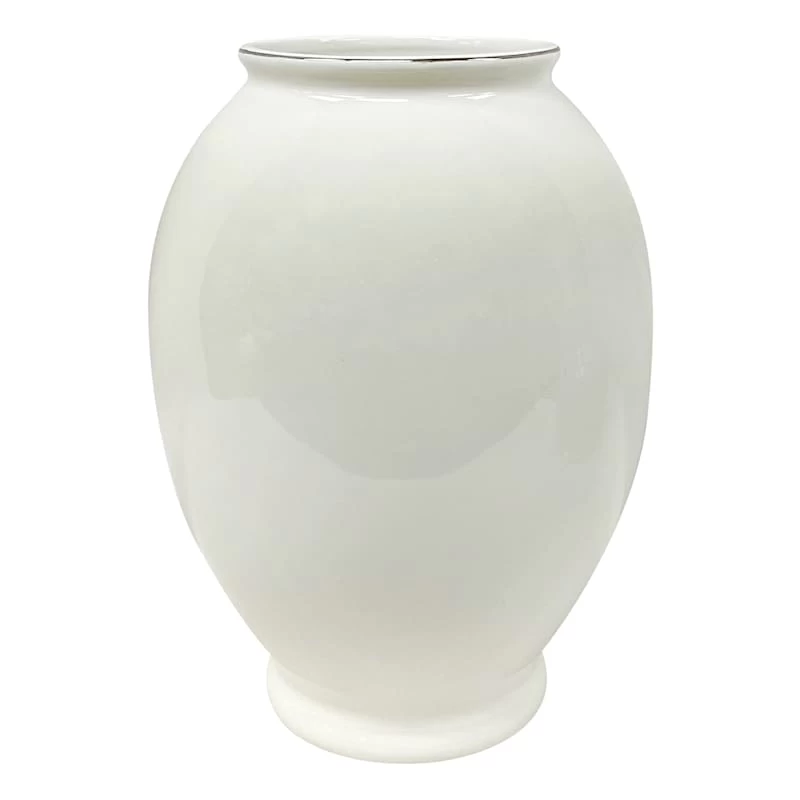 10.8IN WHITE CERAMIC VASE 3 10.8IN WHITE CERAMIC VASE