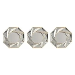 10X10 Mirrored Geo Swirl 3Pc Set