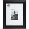 11x14 Matted To 5x7 Scoop Profile With White Mat Wall Frame, Black -Home Decor Shop 11x14 matted to 5x7 scoop profile with white mat wall frame black