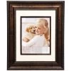 11x14 Matted To 8x10 Portrait Wall Frame, Bronze Ornate