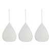 11X8 Teardrop Mirror 3Pc Set W/Chain Hanger -Home Decor Shop 11x8 teardrop mirror 3pc set w chain hanger