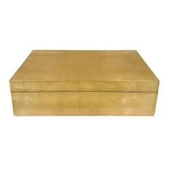 13IN LACQUER RECT GOLD BOX