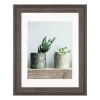 14x18 Matted To 11x14 Scoop Profile With White Mat Wall Frame, Dark Grey -Home Decor Shop 14x18 matted to 11x14 scoop profile with white mat wall frame dark grey