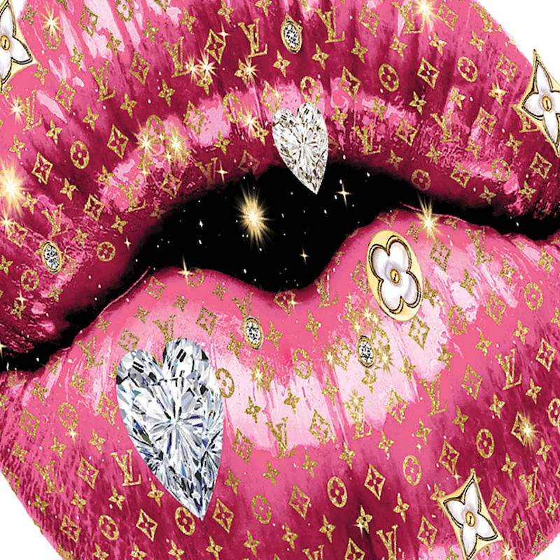 16X12 Framed Glam Lips Canvas Wall Art 4 16X12 Framed Glam Lips Canvas Wall Art - Image 2