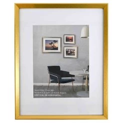 16x20 Matted To 11x14 Wall Frame, Gold
