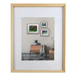 16x20 Matted To 11x14 Wall Frame, Natural