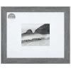 16x20 Matted To 8x10 Wide Flat Profile With White Mat Wall Frame, Grey -Home Decor Shop 16x20 matted to 8x10 wide flat profile with white mat wall frame grey