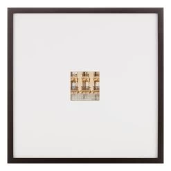 18x18 Matted To 4x4 Wall Frame, Black