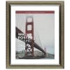 20x24 Matted To 16x20 Poster Wall Frame, Gray & Silver -Home Decor Shop 20x24 matted to 16x20 poster wall frame gray silver