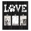 3-Clip Love With Paw Printed Photo Collage, 15.7x17.5 2 3-Clip Love With Paw Printed Photo Collage, 15.7x17.5 -Home Decor Shop 3 clip love with paw printed photo collage 15.7x17.5