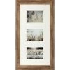 3-Photo Frame & Matted Driftwood, 12x24 -Home Decor Shop 3 photo frame matted driftwood 12x24 1