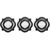 3-Piece Black Wall Mirror Set, 10" -Home Decor Shop 3 piece black wall mirror set 10