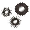 3-Piece Brown Wall Mirror Set 2 3-Piece Brown Wall Mirror Set -Home Decor Shop 3 piece brown wall mirror set