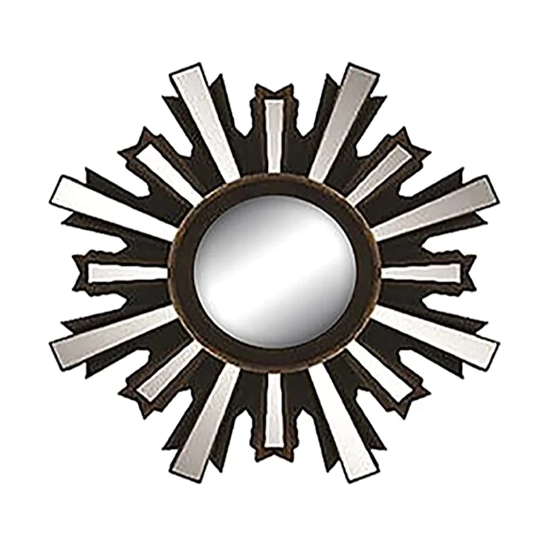 3-Piece Brown Wall Mirror Set 6 3-Piece Brown Wall Mirror Set - Image 4