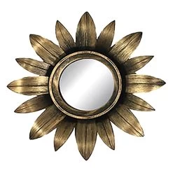 3-Piece Gold Accent Wall Mirror Set -Home Decor Shop 3 piece gold accent wall mirror set 3