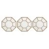3-Piece Gold Octagon Mirror Set, 10" -Home Decor Shop 3 piece gold octagon mirror set 10
