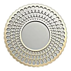 3-Piece Gold Round Wall Mirror Set -Home Decor Shop 3 piece gold round wall mirror set 2