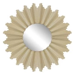 3-Piece Gold Sunburst Accent Wall Mirror Set -Home Decor Shop 3 piece gold sunburst accent wall mirror set 3