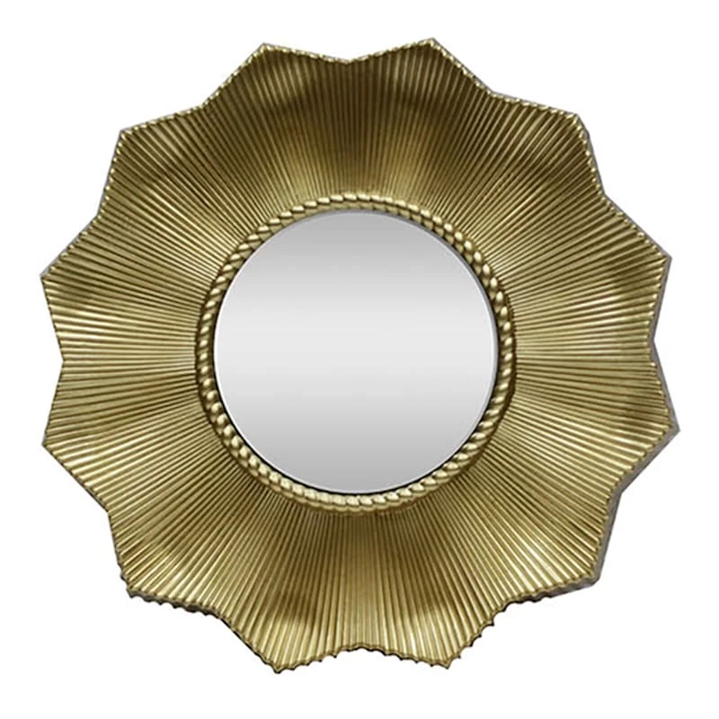 3-Piece Gold Sunburst Wall Mirror Set, 10" 5 3-Piece Gold Sunburst Wall Mirror Set, 10" - Image 3
