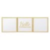3-Piece Hello Gorgeous Gold Framed Wall Mirror Set, 10" -Home Decor Shop 3 piece hello gorgeous gold framed wall mirror set 10
