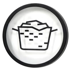 3-Piece Laundry Icons Glass Wall Art, 8" -Home Decor Shop 3 piece laundry icons glass wall art 8 2