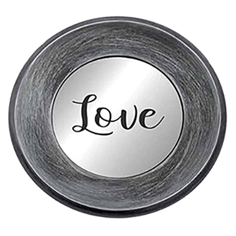 3-Piece Live, Love, Laugh Silver Framed Wall Mirror Set, 10" 4 3-Piece Live, Love, Laugh Silver Framed Wall Mirror Set, 10" - Image 2