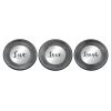 3-Piece Live, Love, Laugh Silver Framed Wall Mirror Set, 10" -Home Decor Shop 3 piece live love laugh silver framed wall mirror set 10