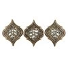 3-Piece Ornate Bronze Wall Mirror Set, 18x24 -Home Decor Shop 3 piece ornate bronze wall mirror set 18x24 1