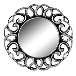 3-Piece Ornate Decorative Wall Mirror Set, 10" -Home Decor Shop 3 piece ornate decorative wall mirror set 10 1