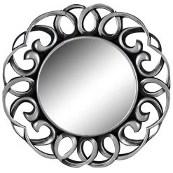 3-Piece Ornate Decorative Wall Mirror Set, 10" -Home Decor Shop 3 piece ornate decorative wall mirror set 10 6