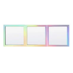 3-Piece Rainbow Framed Wall Mirror Set, 10"