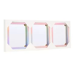 3-Piece Rainbow Framed Wall Mirror Set, 10" -Home Decor Shop 3 piece rainbow framed wall mirror set 10 5