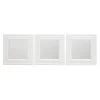 3-Piece White Square Wall Mirror Set, 10" -Home Decor Shop 3 piece white square wall mirror set 10
