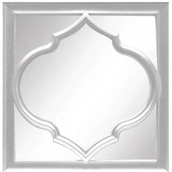 3-Piece White Wall Mirror Set, 10" -Home Decor Shop 3 piece white wall mirror set 10 1