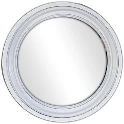3-Piece Whitewashed Round Wall Mirror Set, 10" -Home Decor Shop 3 piece whitewashed round wall mirror set 10 3