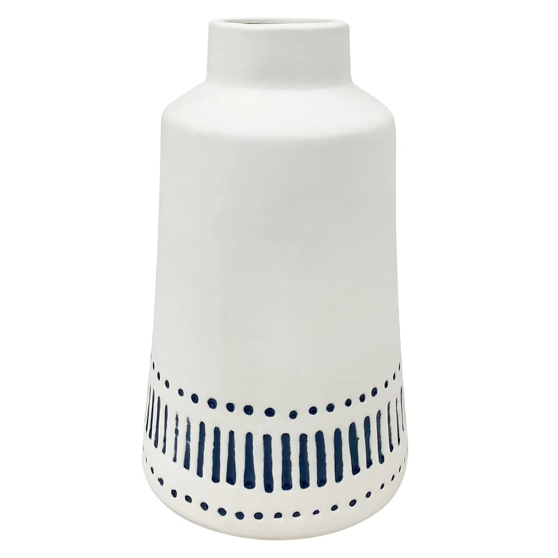 4.7X7.8 WHITE CERAMIC VASE 3 4.7X7.8 WHITE CERAMIC VASE