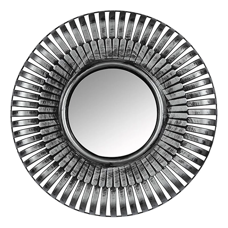 5-Piece Metallic Framed Round Wall Mirror Set, 10" 5 5-Piece Metallic Framed Round Wall Mirror Set, 10" - Image 3