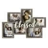 6-Opening Blessed Grey Photo Collage, 18x12 -Home Decor Shop 6 opening blessed grey photo collage 18x12 1