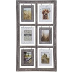 6-Opening Windowpane Collage Photo Frame