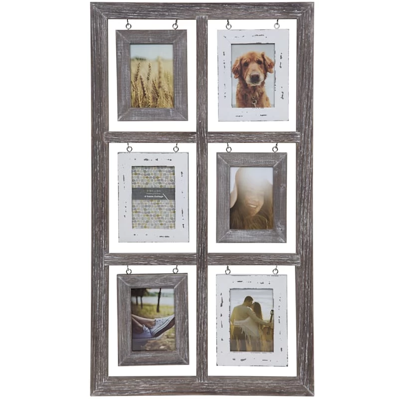 6-Opening Windowpane Collage Photo Frame 3 6-Opening Windowpane Collage Photo Frame