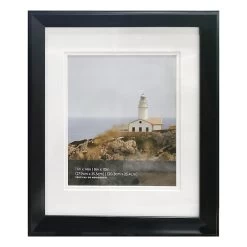 8x10 Matted To 5x7 Wall Frame, Black