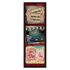 Admit One Movie Wall Art, 13x37