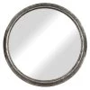 Aged Zinc Round Wall Mirror, 30" -Home Decor Shop aged zinc round wall mirror 30