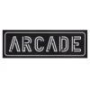 Arcade Matte Black Gloss Embellished Wall Sign, 24x8 2 Arcade Matte Black Gloss Embellished Wall Sign, 24x8 -Home Decor Shop arcade matte black gloss embellished wall sign 24x8 1