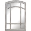 Arched Wood Window Pane Wall Mirror, 28x39 1 Arched Wood Window Pane Wall Mirror, 28x39 -Home Decor Shop arched wood window pane wall mirror 28x39 1