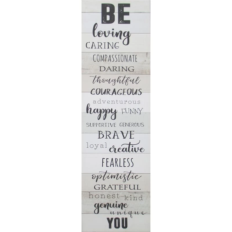 Be You Sentiment Canvas Wall Art, 12x36 3 Be You Sentiment Canvas Wall Art, 12x36