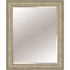 Beaded Champagne & Silver Wood Framed Wall Mirror, 30x42