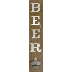 Beer Wall Plaque With Bottle Opener, 4x19